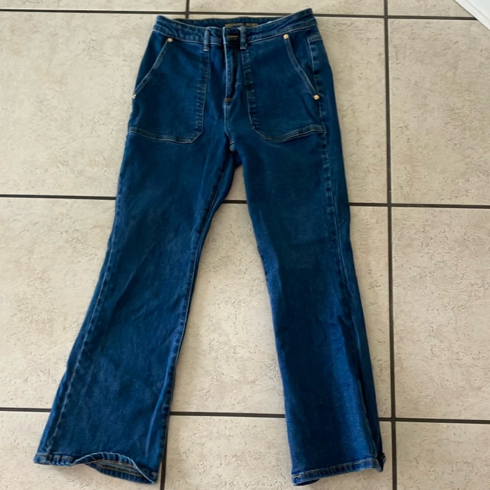 Michael Kors High-Rise Flare Leg Jeans